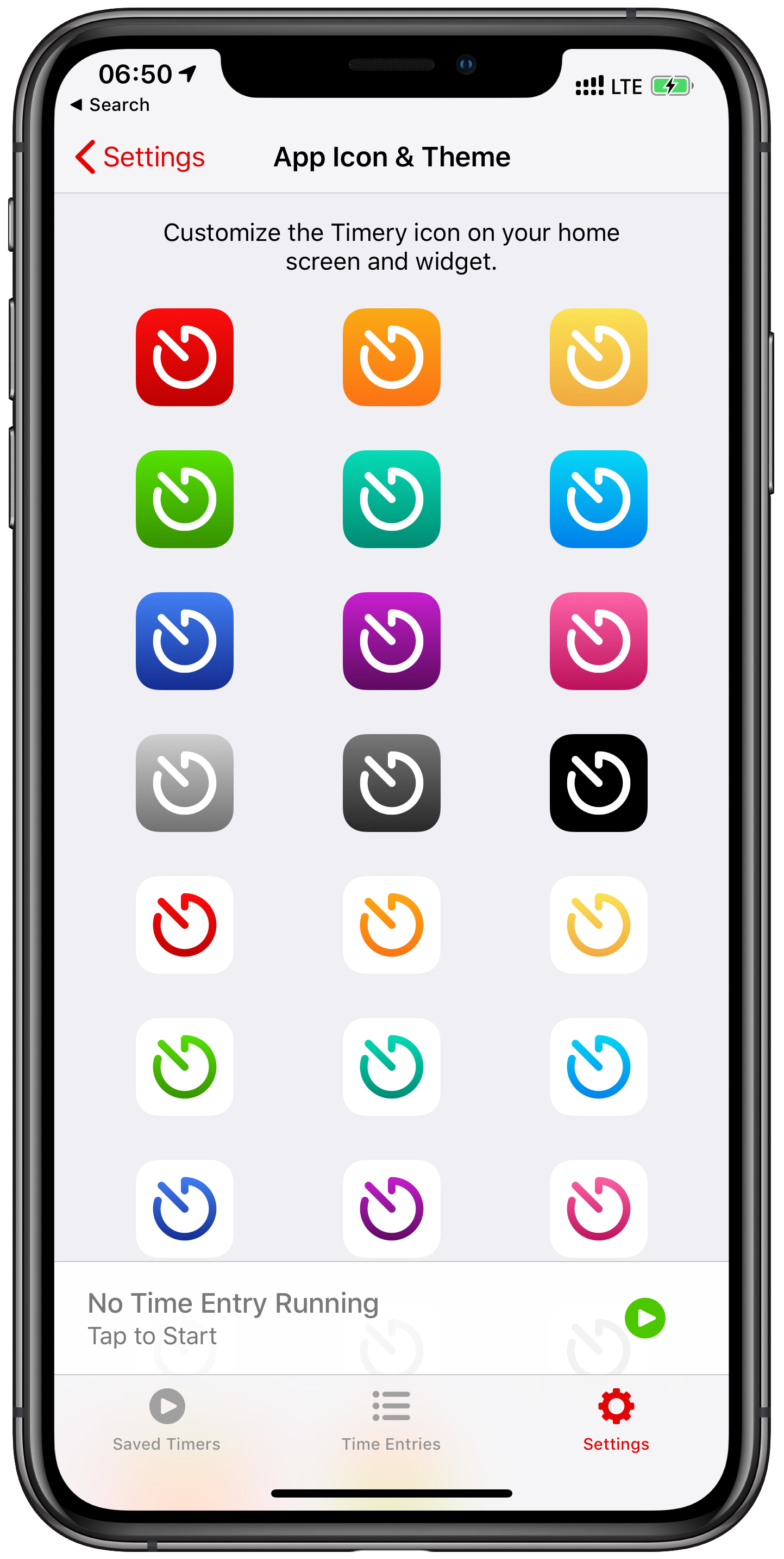 App icons and theme
